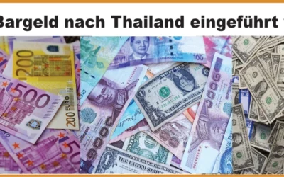 Bargeld nach Thailand einführen?